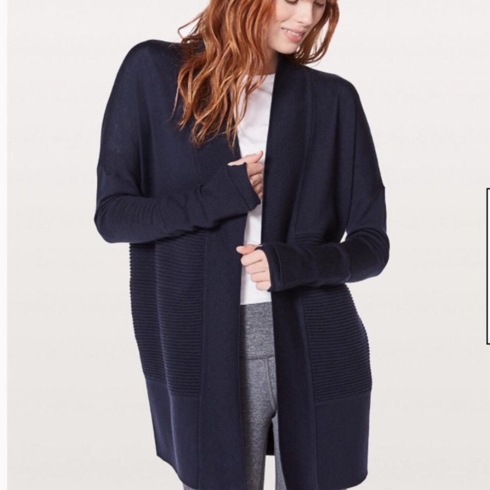lululemon athletica Navy Blue Cardigan